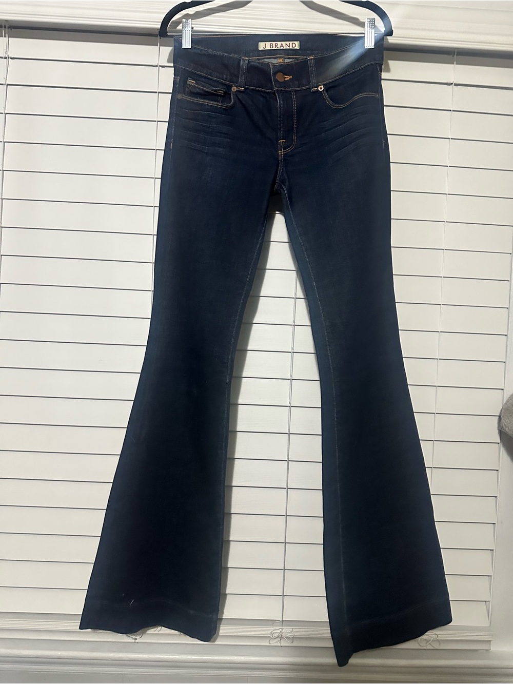 J Brand Love Story Bootcut Jeans 27 Ink Dark Wash Stretch Flare Made in USA 👖✨